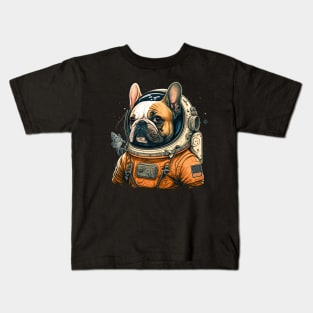 French Bulldog Astronaut Kids T-Shirt